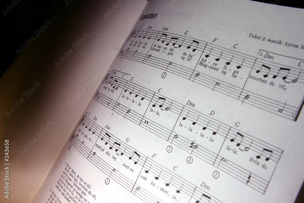Naklejka premium music notes