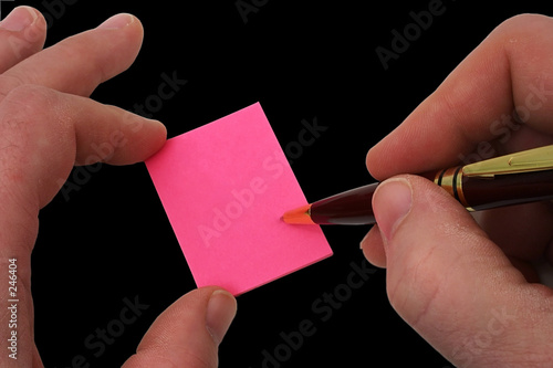 Fotografía sticky writing