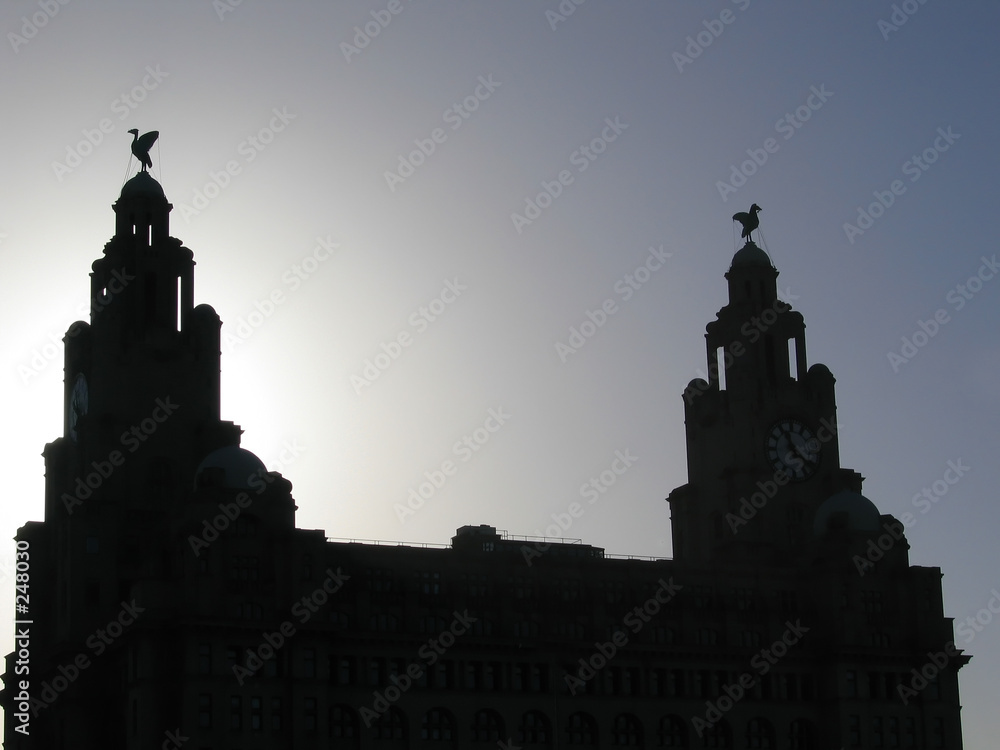 historic liver building in liverpool
