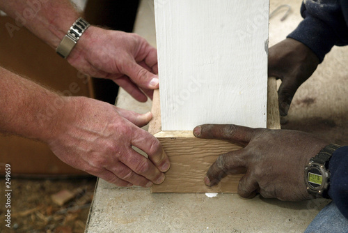 teamwork in house building