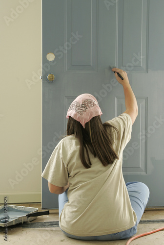 painting a door