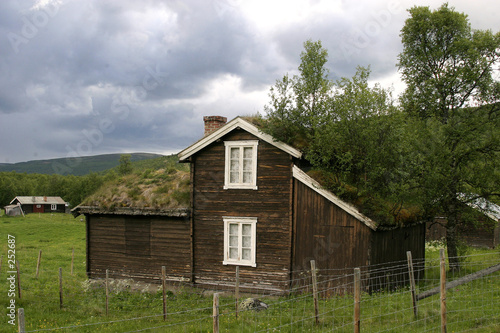 Obraz na plátně norwegian hytte