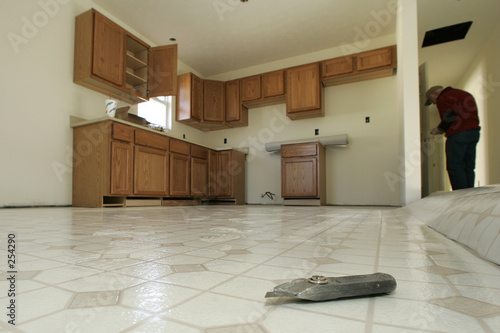 kitchen floor installation