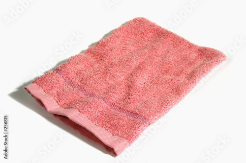 pink wash cloth