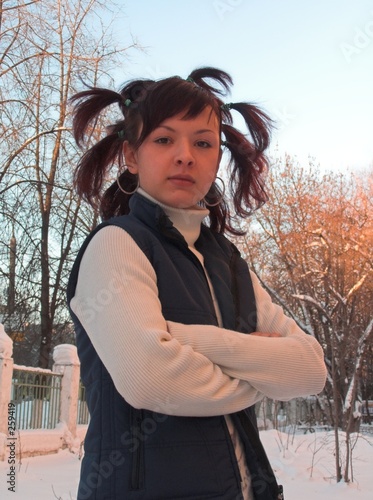 the girl in winter street