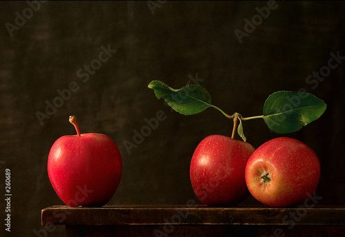 three apples