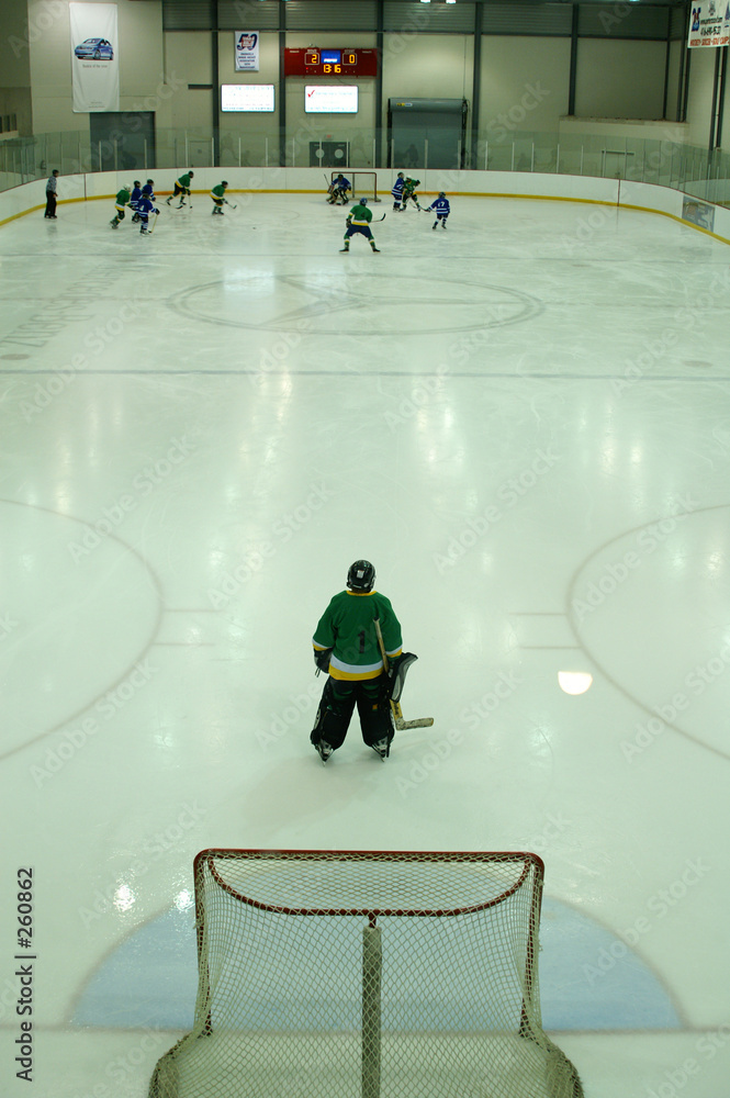 Fototapeta premium kids playing ice hockey