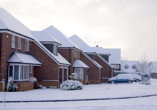 snowy street scene