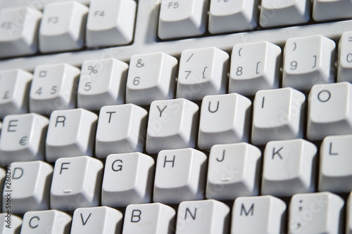 white desktop computer keyboard