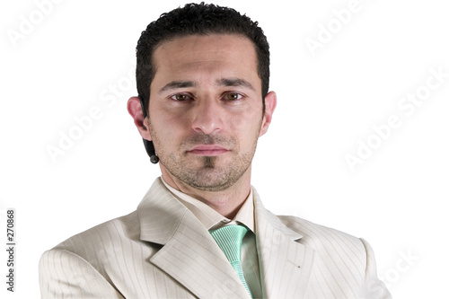 isolated businessman portrait photo