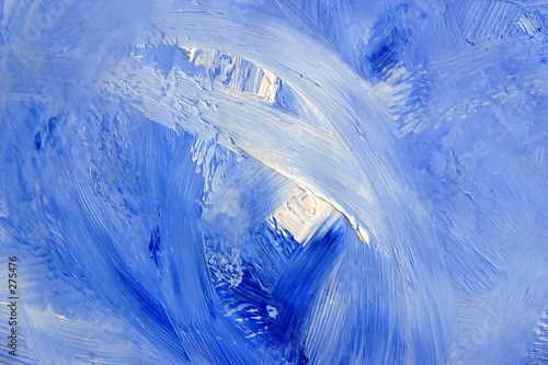 oilpainting blue waves photo