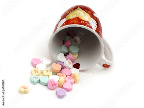 valentines candy and mug
