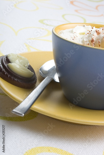 chocolate or coffee with cream