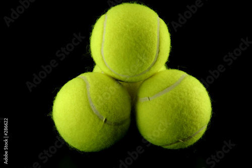 stacked tennis balls