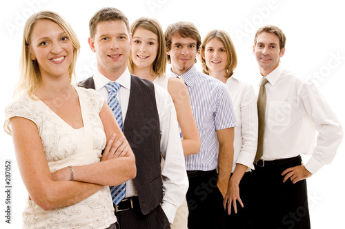 happy business team
