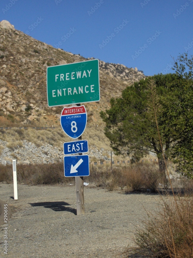 8 east - freeway entrance
