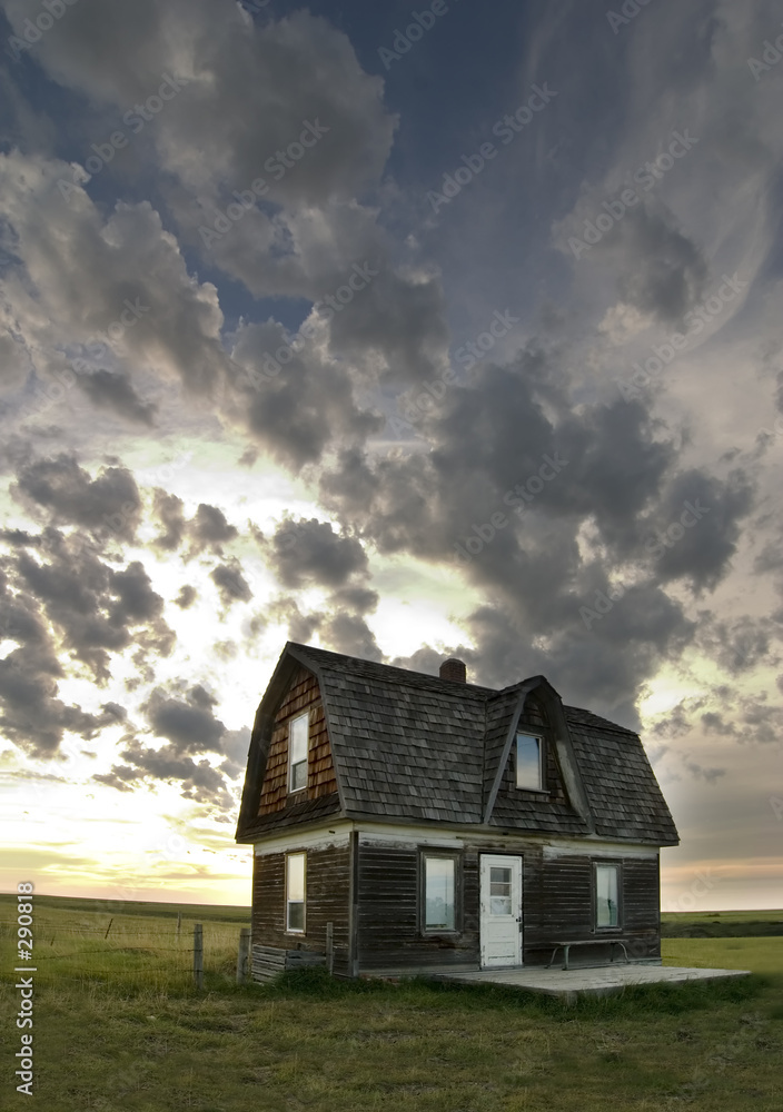 old prairie house