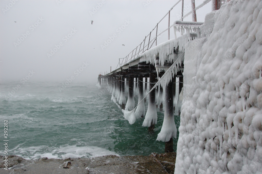 Foto freezing pier