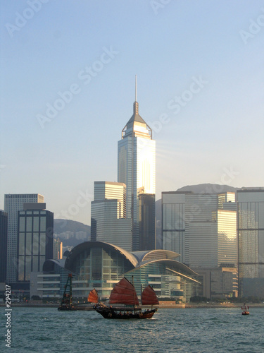 sailing ship & hong kong convention and exhibition center photo