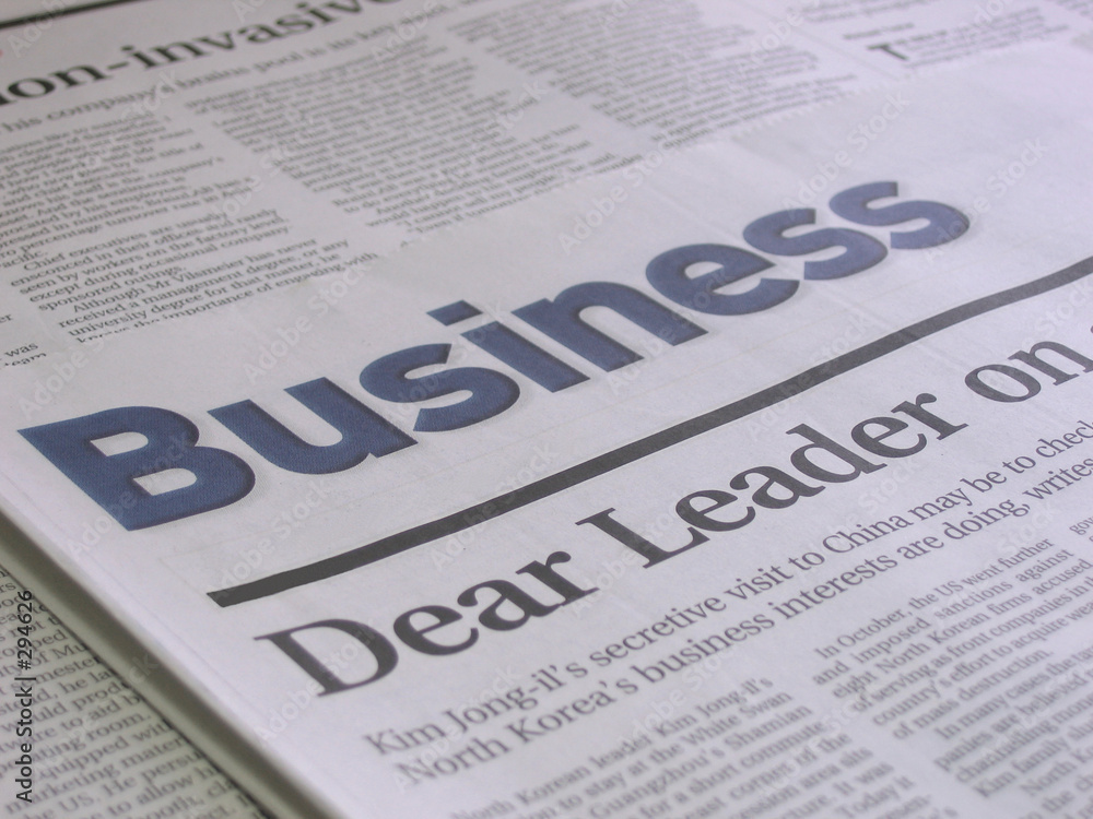 Obraz premium business news