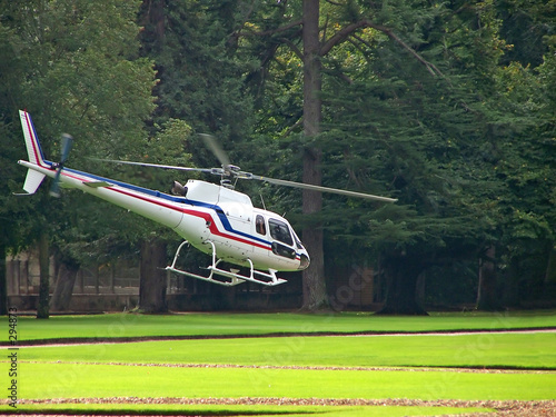white helicopter