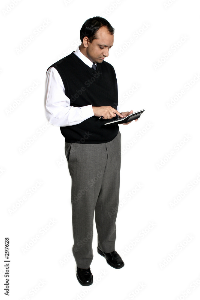 accountant with calculator