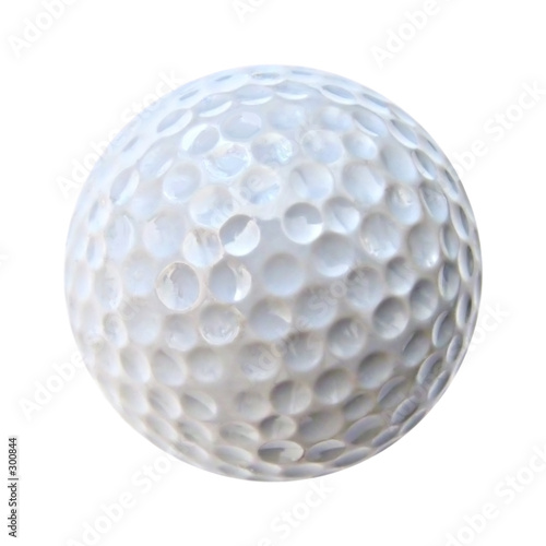 isolated white golf ball