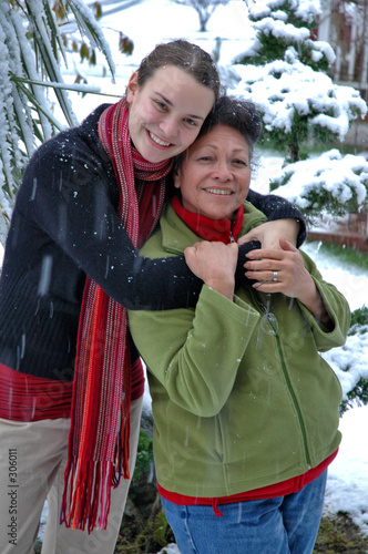 grandmother and granddaughter