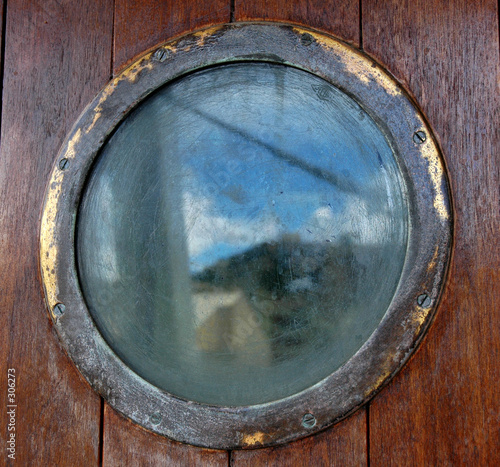 reflection in a porthole