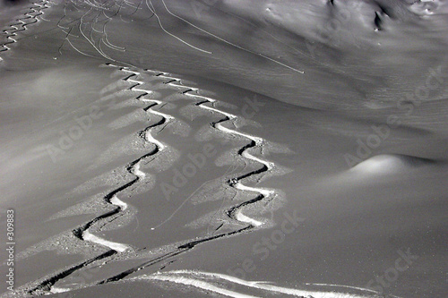 spuren im schnee