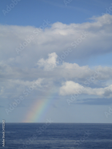 rainbow and clouds