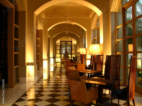 fancy hotel corrider