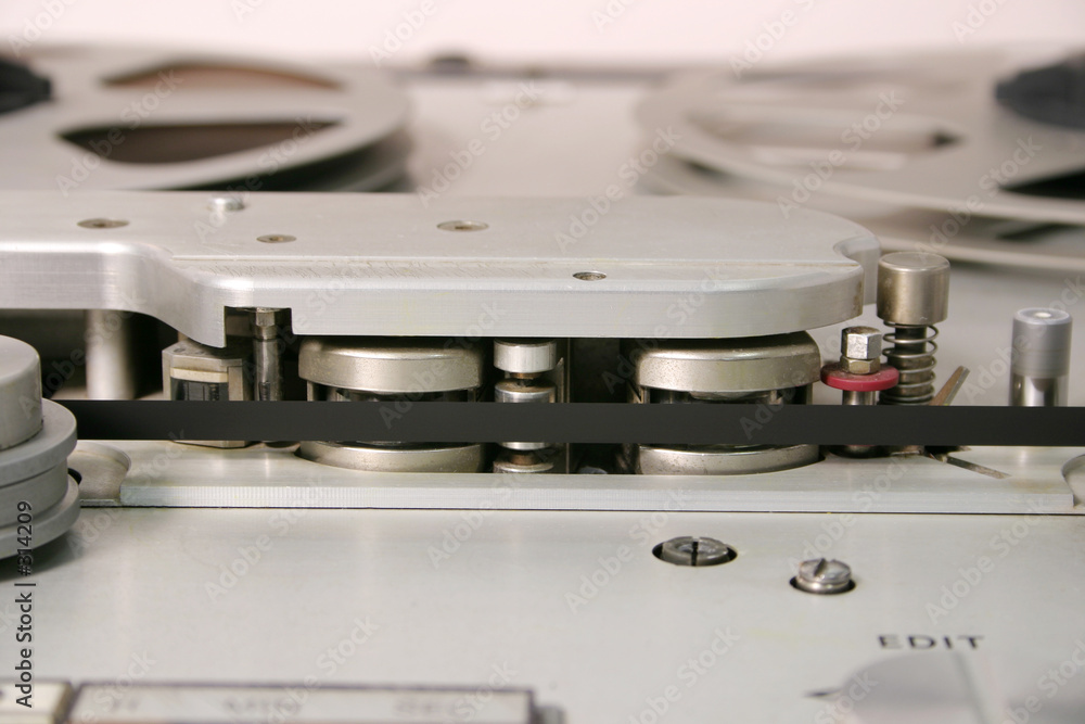 Obraz na plátně open reel tape deck heads