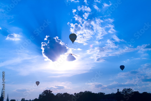 Canvas Print heißluftballon in stockholm