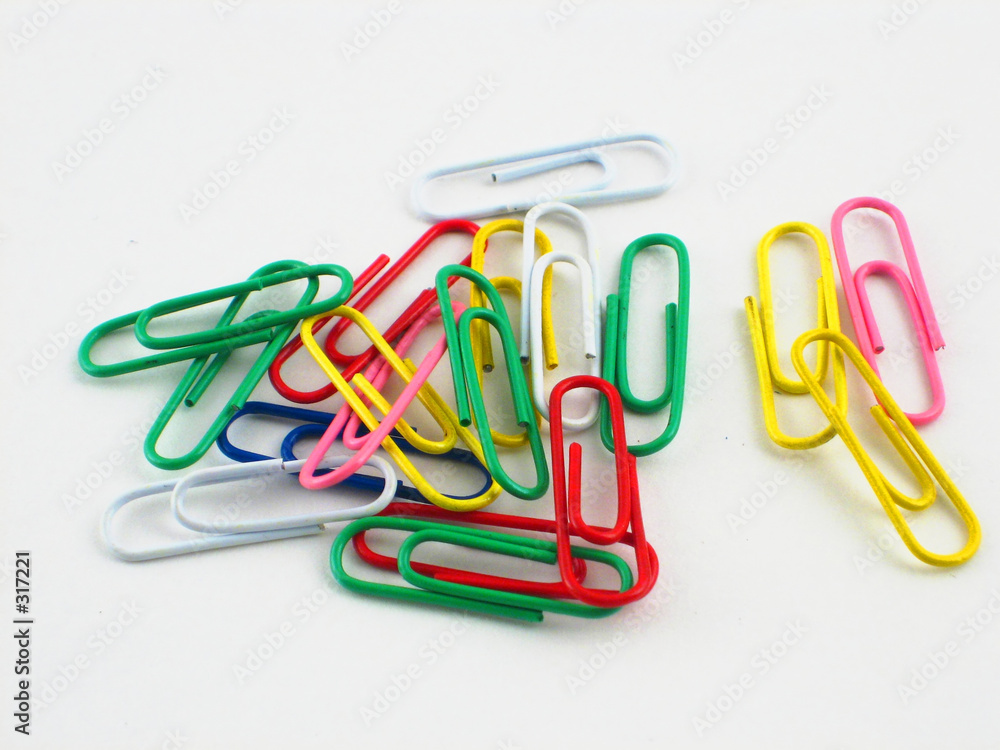 colorful paper clips colorful paper clips