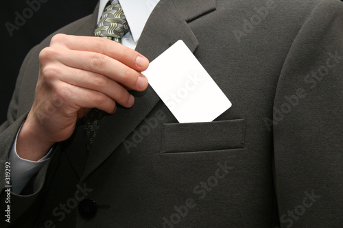 empty visiting card