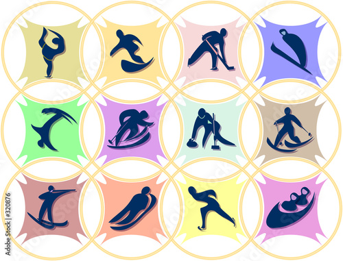 simbols of olympic games photo