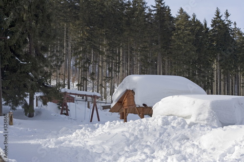 Wallpaper Mural winter forest Torontodigital.ca