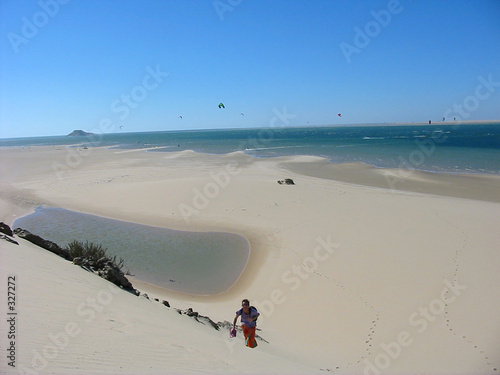 balade dans la lagune de dakhla photo