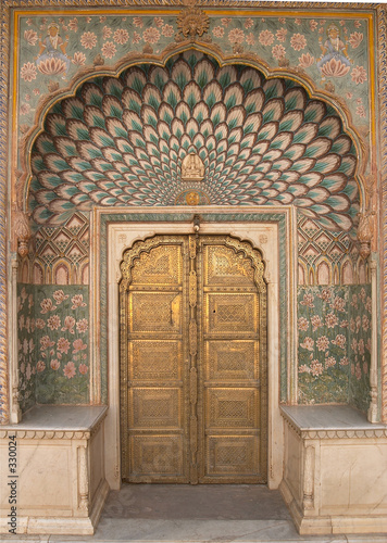 ornate door jaipur city palace