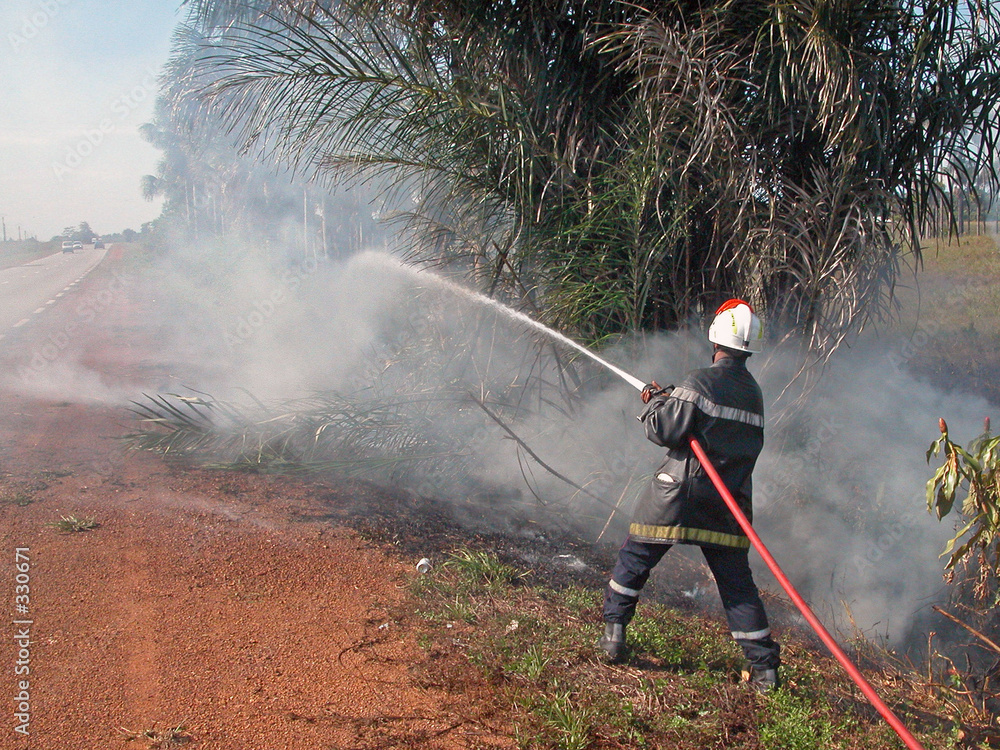Fototapeta premium feu de savane