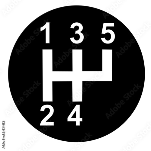 gear shift knob clipart illustration