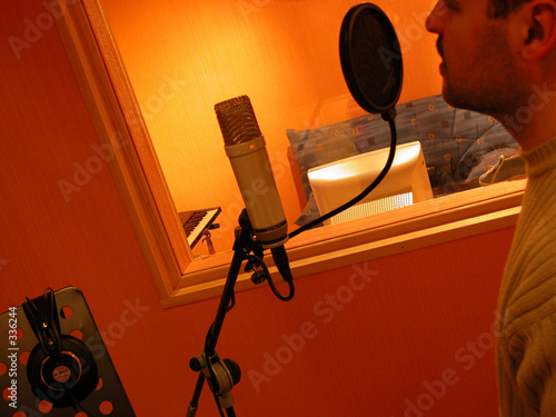 chanter en studio photo