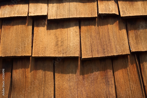 cedar wood shingles up-close