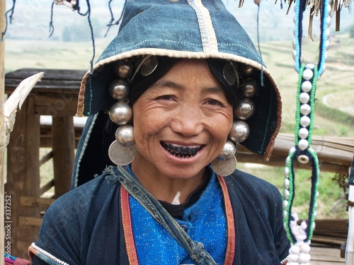 Obraz na plátně native woman myanmar