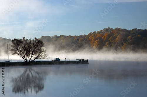 fog on the pier