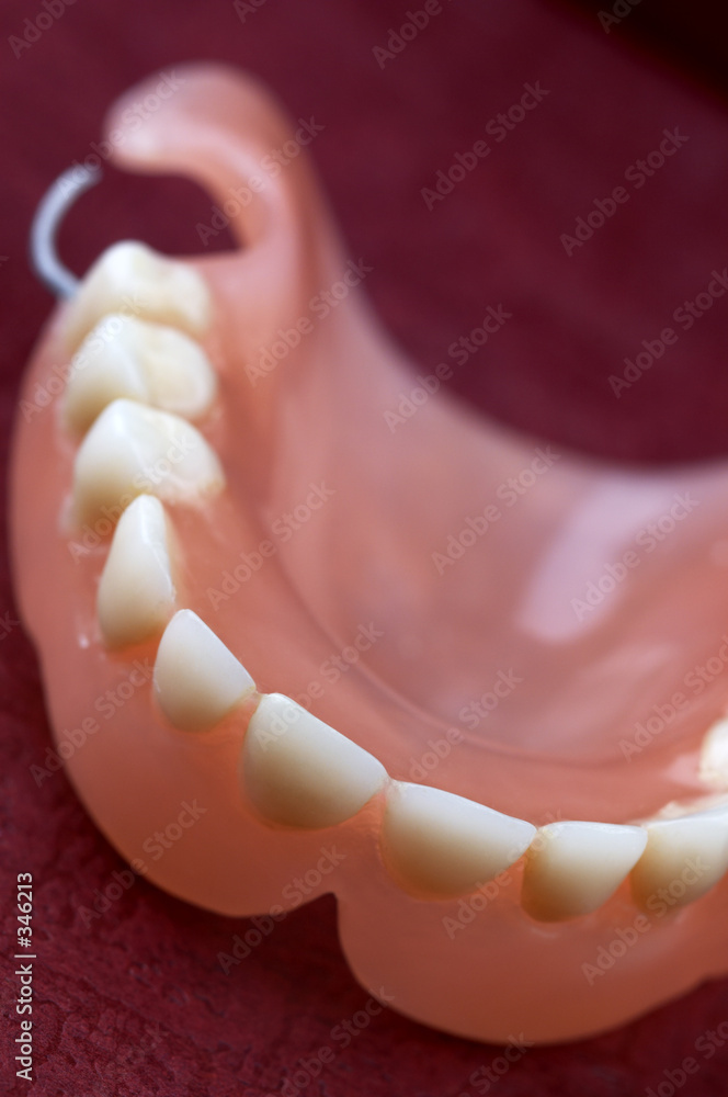 upper teeth in close up