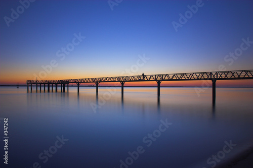 dock at sunset