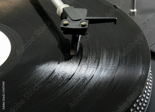 record on a turnatable
