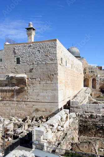 Photo temple mount south wall